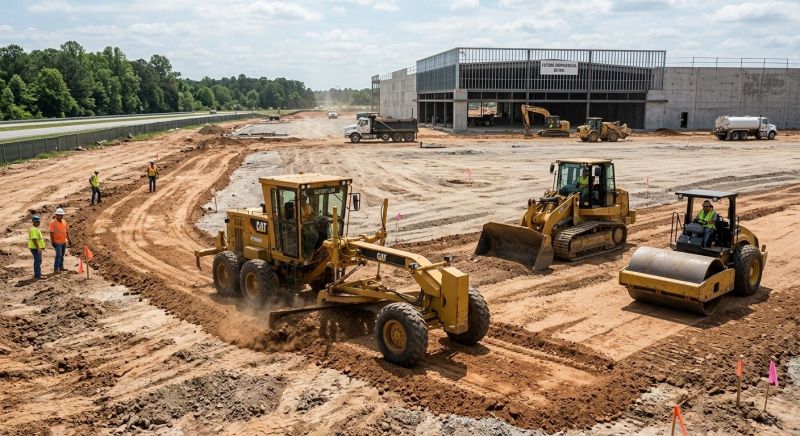 Parking Lot Excavation in Conroe, TX